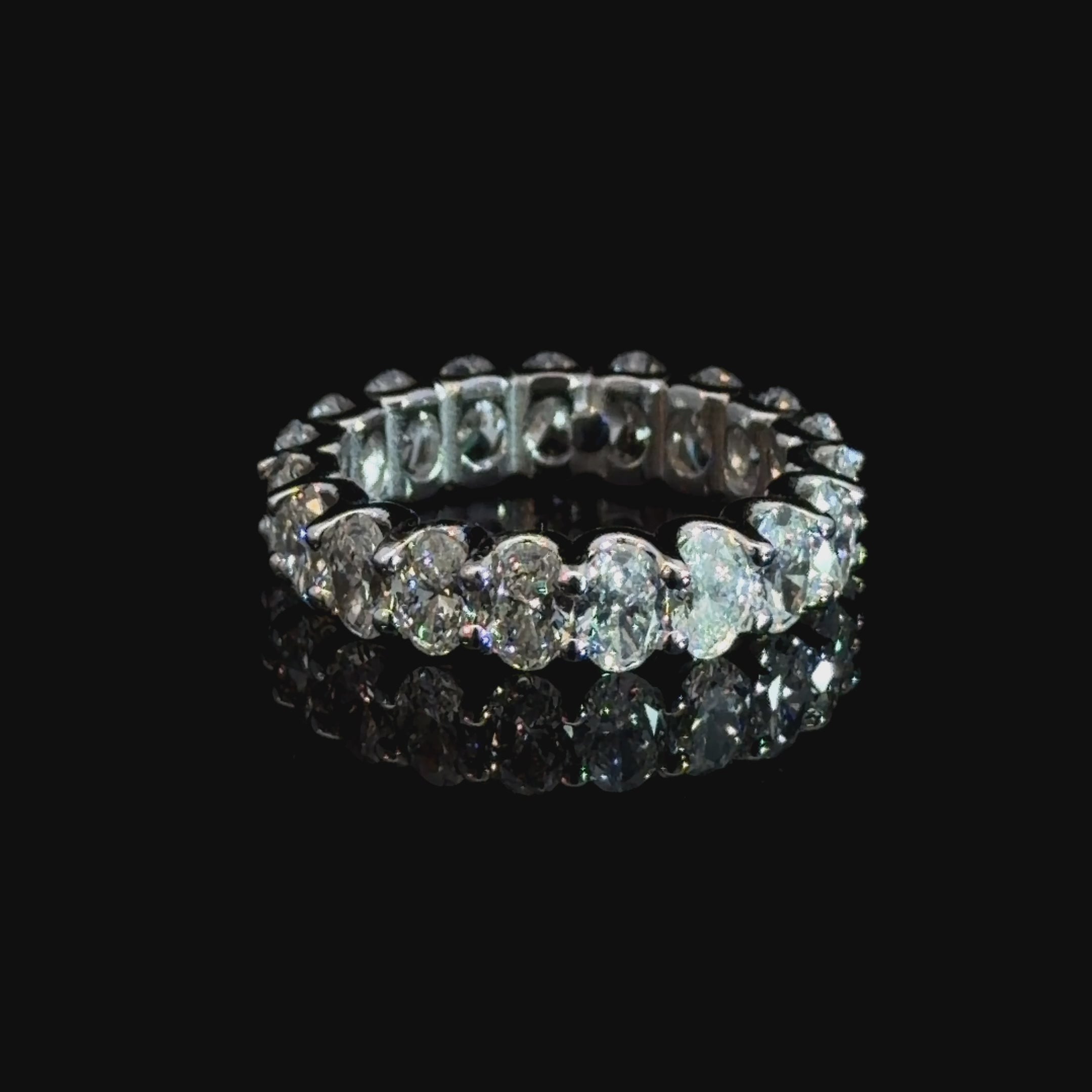 4.8ct Lab Diamond Oval Cut Eternity Band
