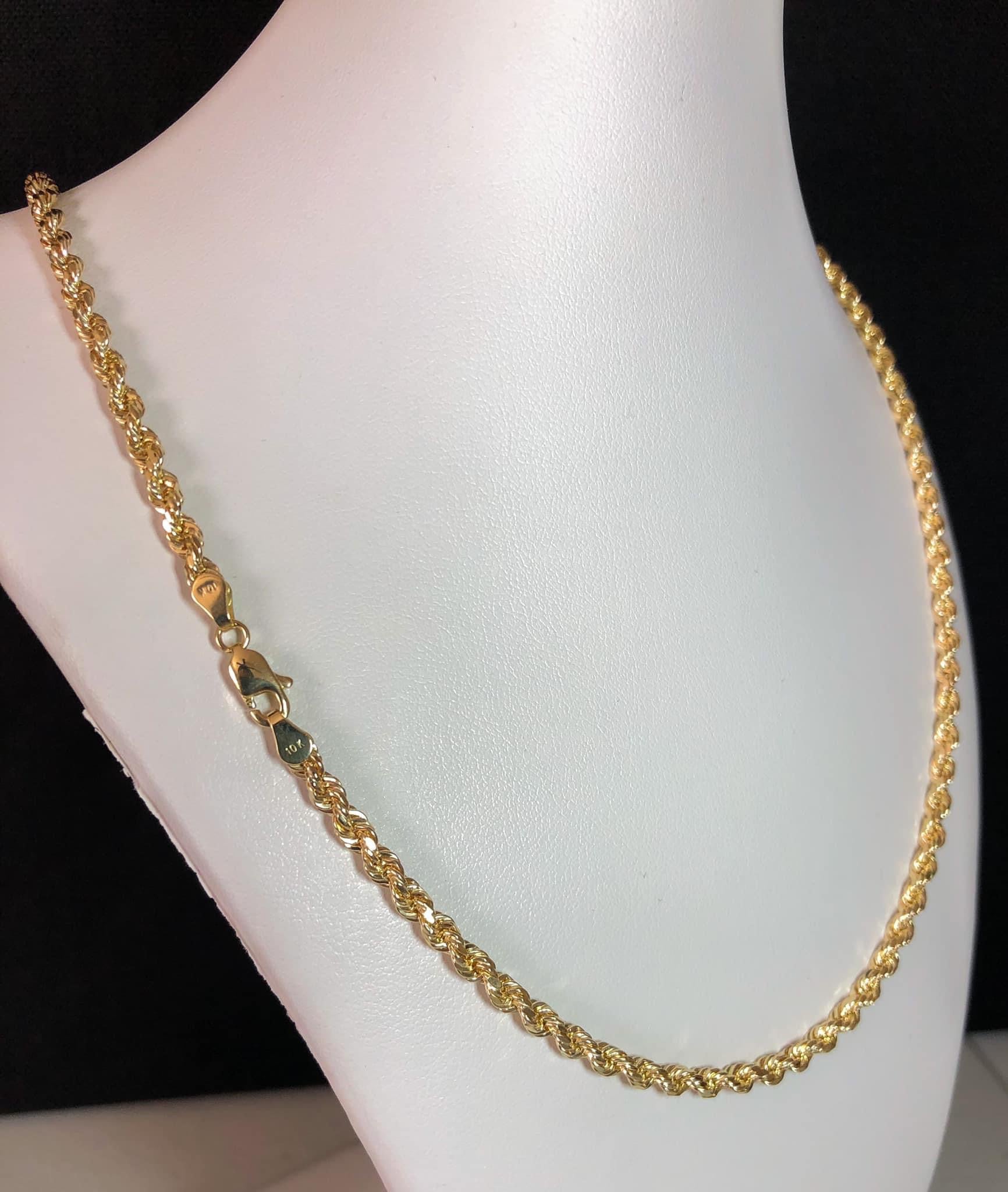 10k Gold - 4mm Rope Chain