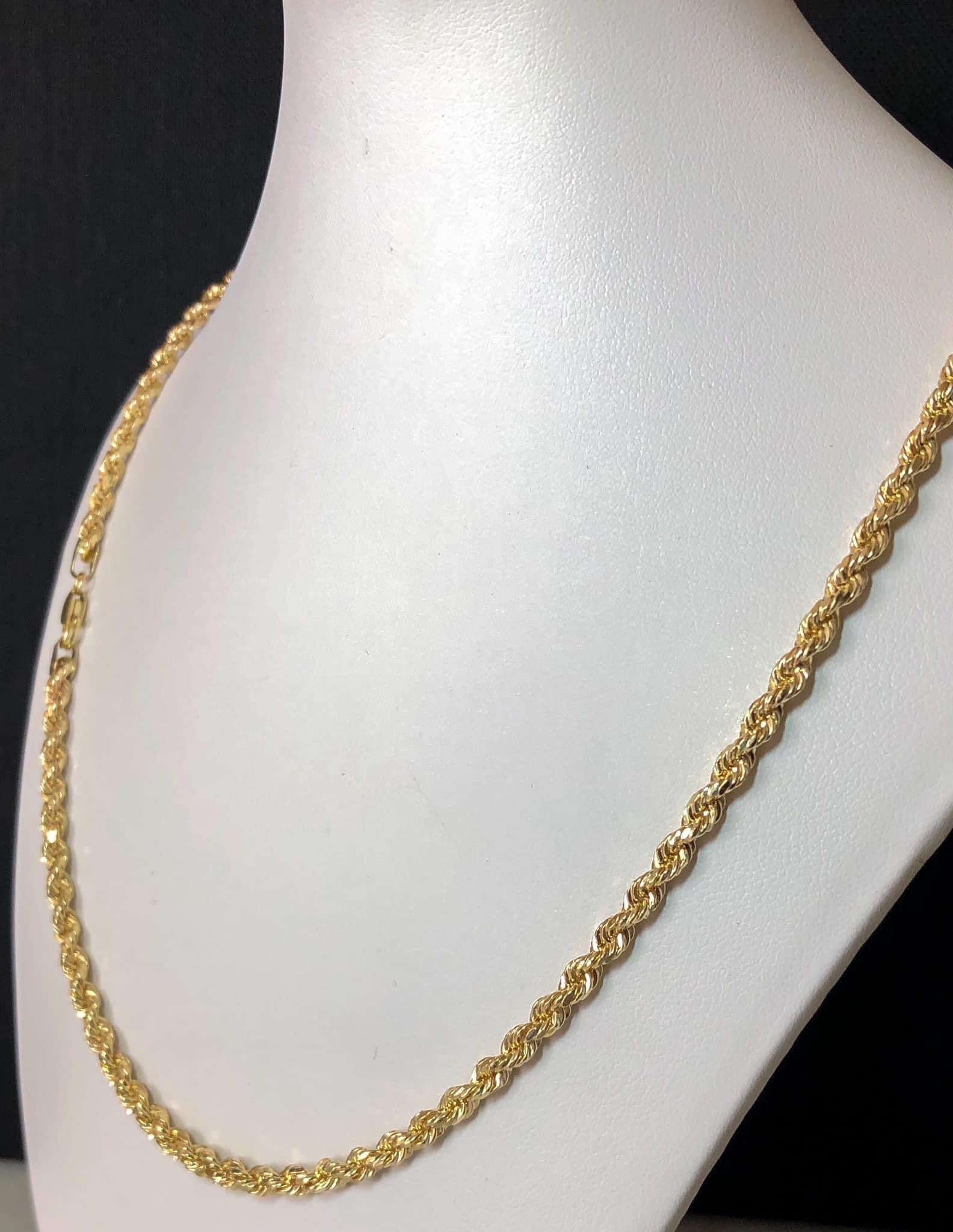 10k Gold - 4mm Rope Chain