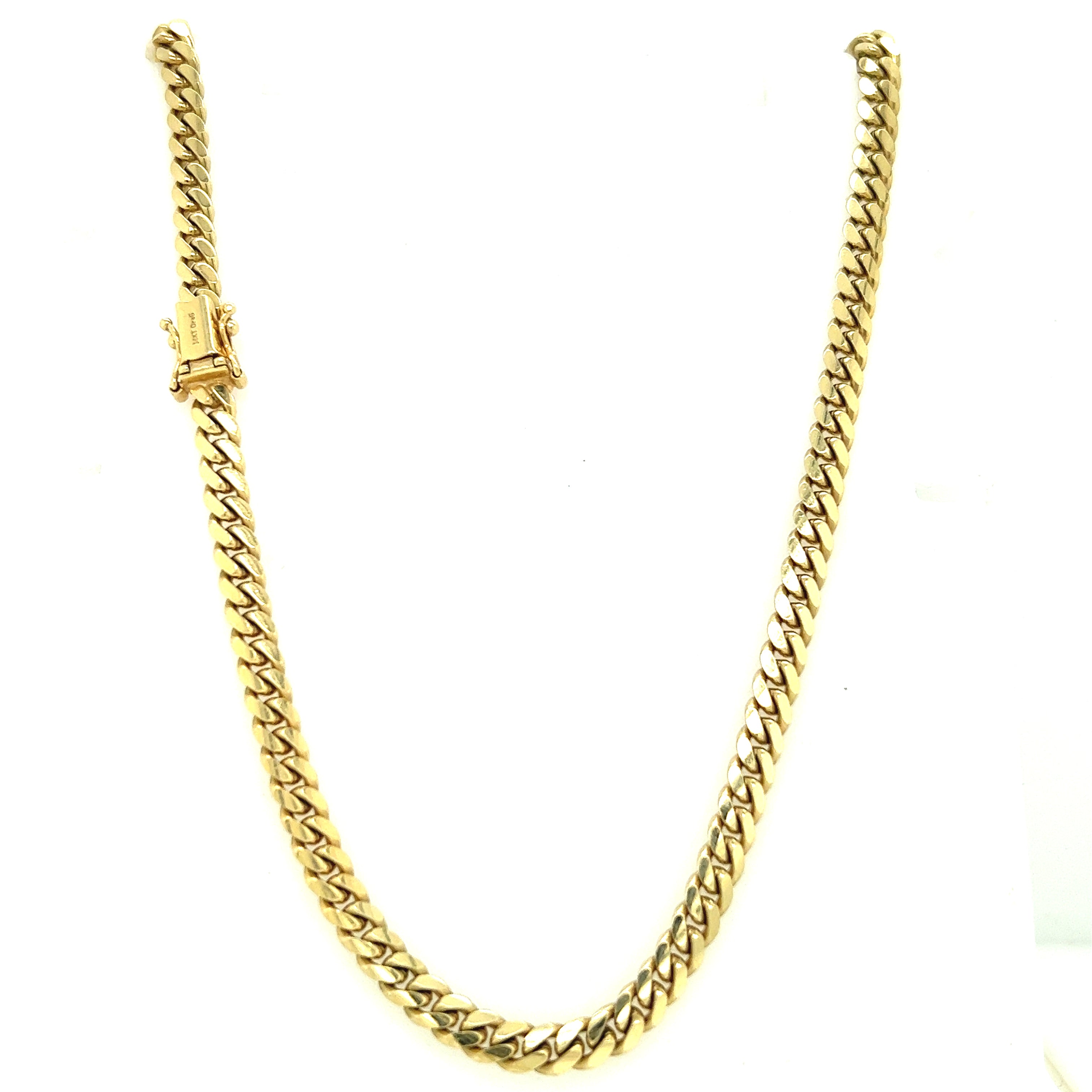 10k Solid Gold- 5mm Solid Cuban Chain