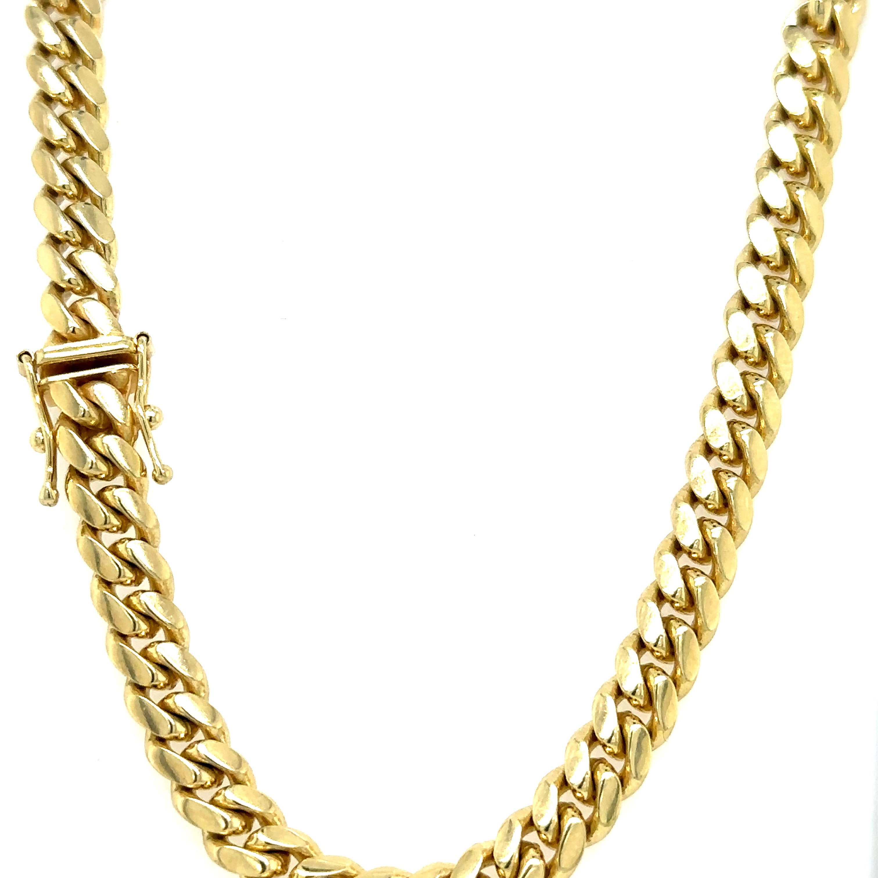 10k Solid Gold - 6mm Cuban Chain