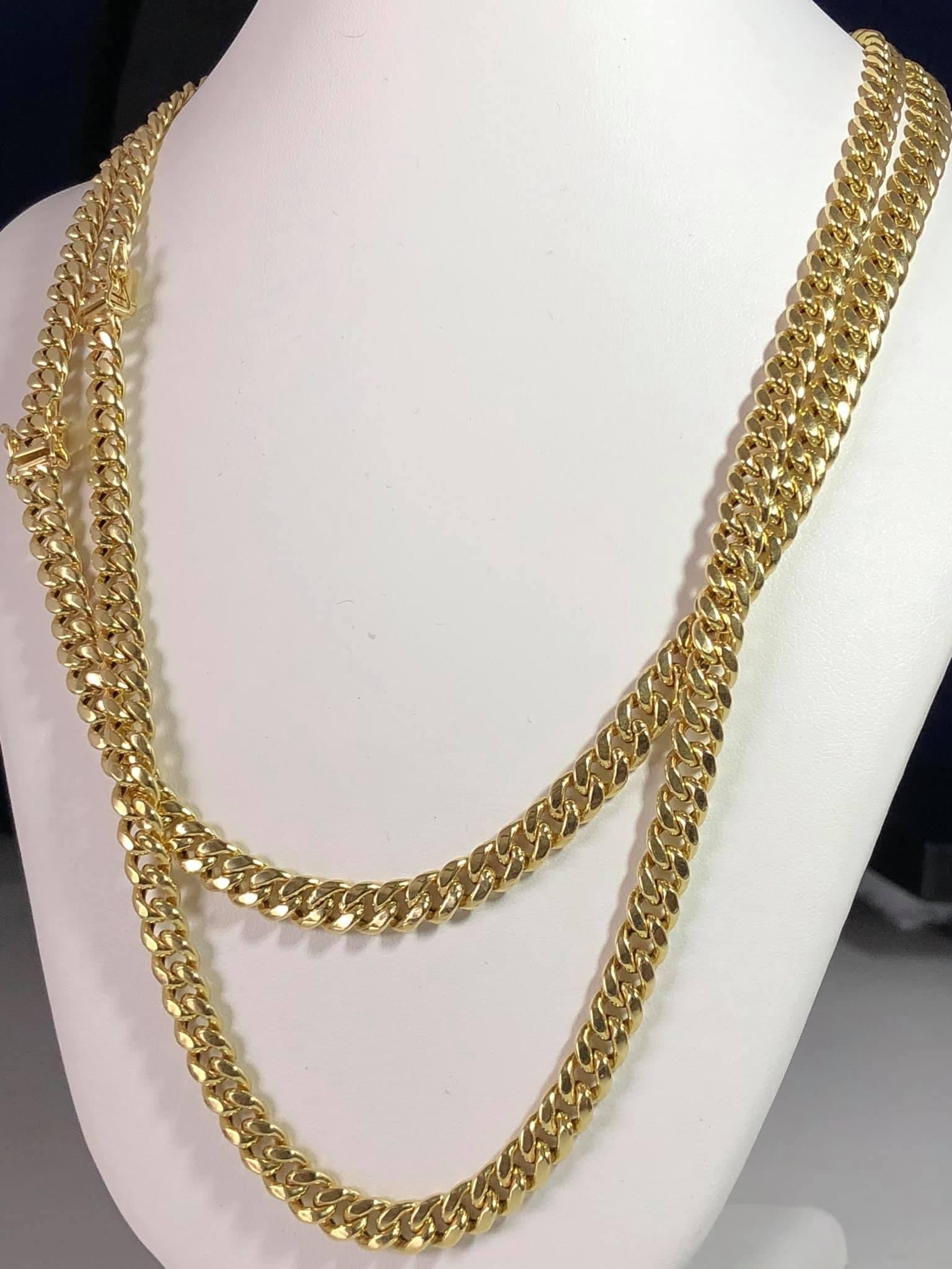 10k Gold - 5.7mm Cuban Link Chain