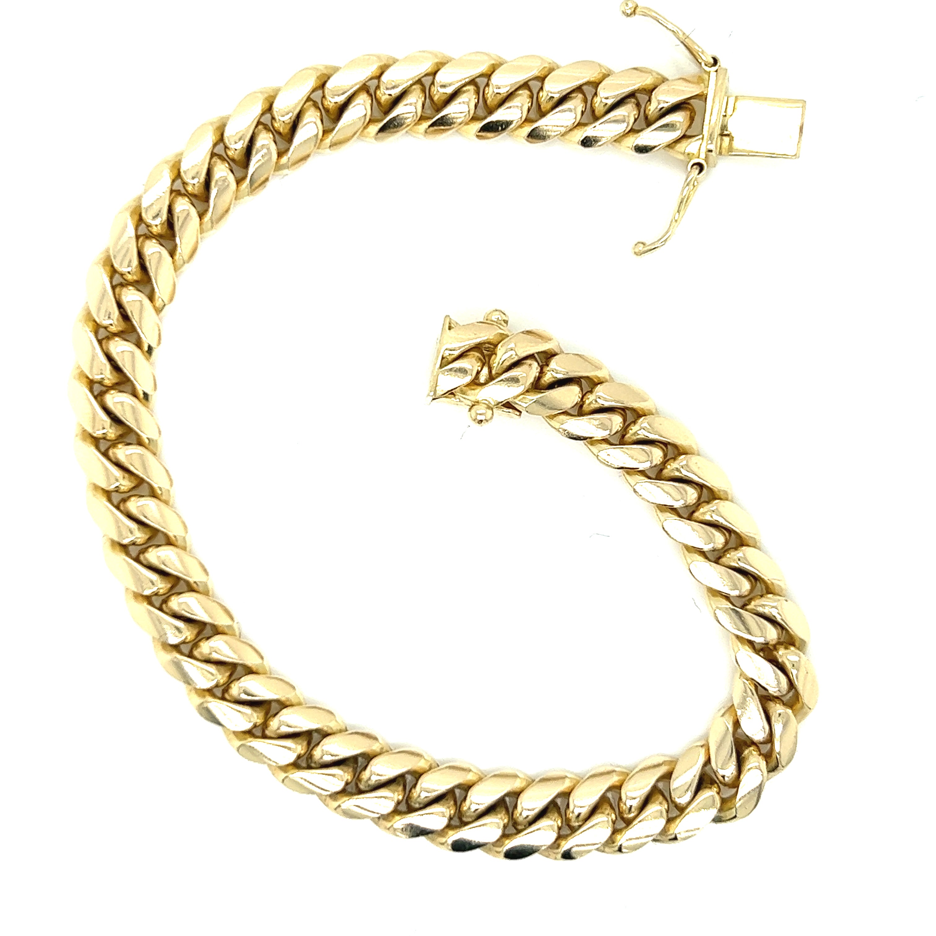 8mm 14k solid cuban bracelet